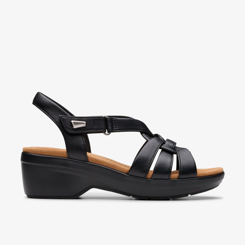 Tuleah Cross Black Leather | Clarks Sale - Women