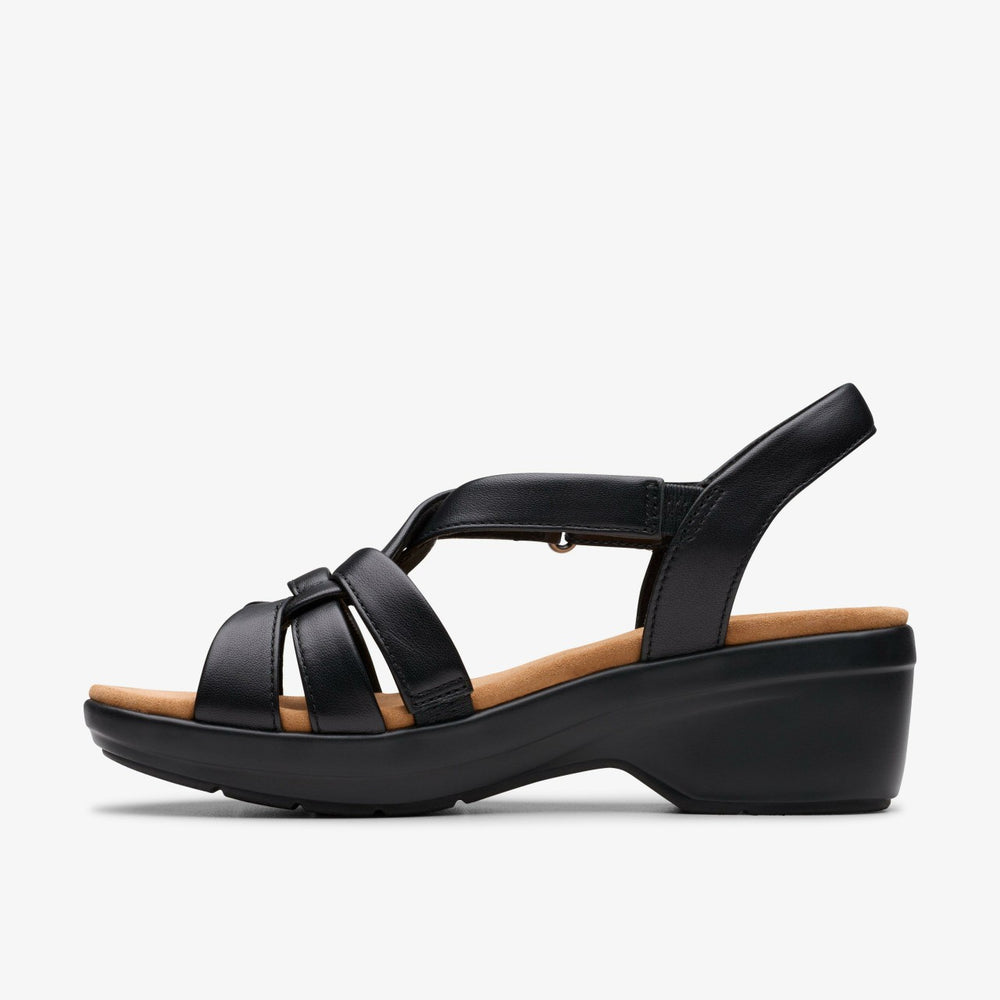 Tuleah Cross Black Leather | Clarks Sale - Women