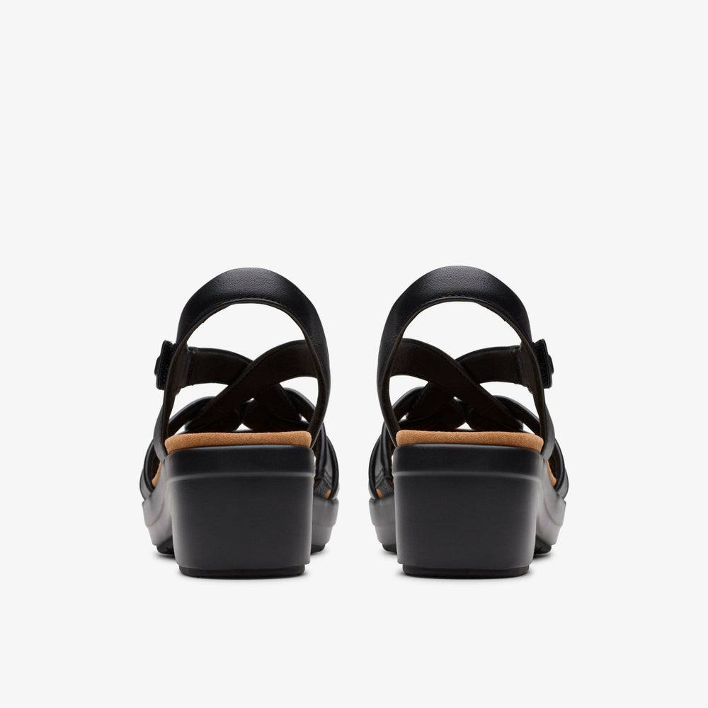 Tuleah Cross Black Leather | Clarks Sale - Women