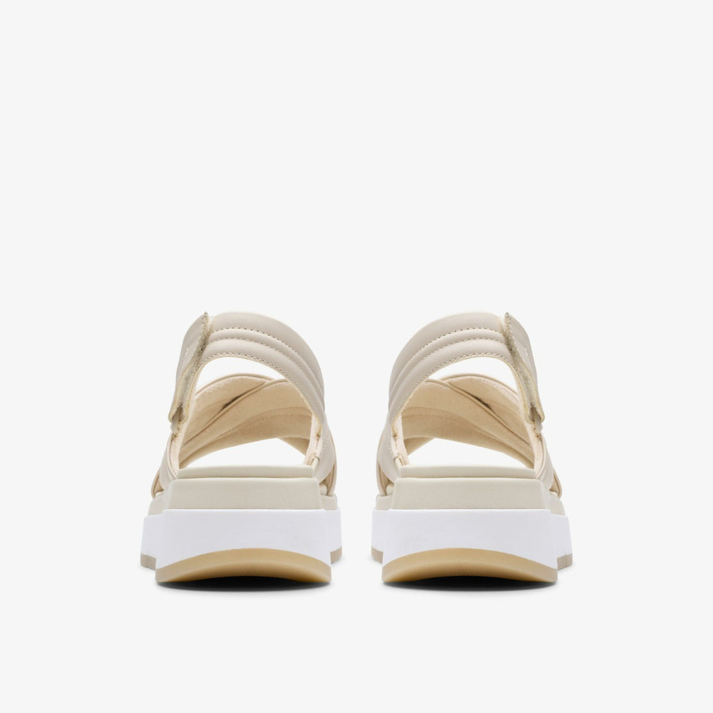 Tuscan Cross Cream Leather | Clarks on Sale - Women