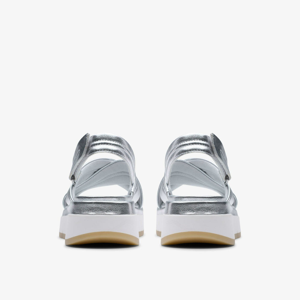 Tuscan Cross Silver Leather | Clarks online - Women