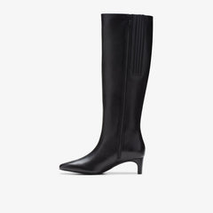 Edina Tall Black Leather | Clarks on Sale - Women