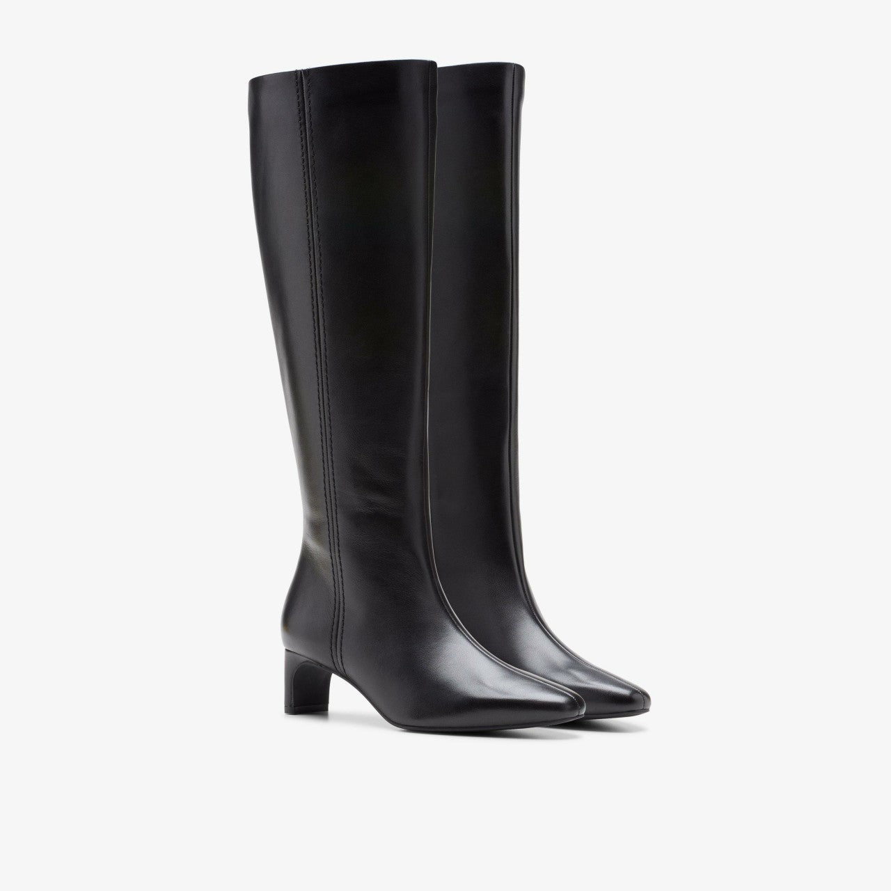 Edina Tall Black Leather | Clarks on Sale - Women