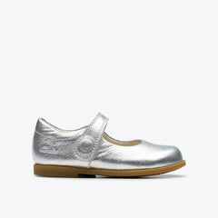 Drew Tap Toddler Silver Metallic | Clarks on Sale - Kids