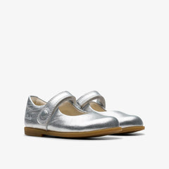 Drew Tap Toddler Silver Metallic | Clarks on Sale - Kids