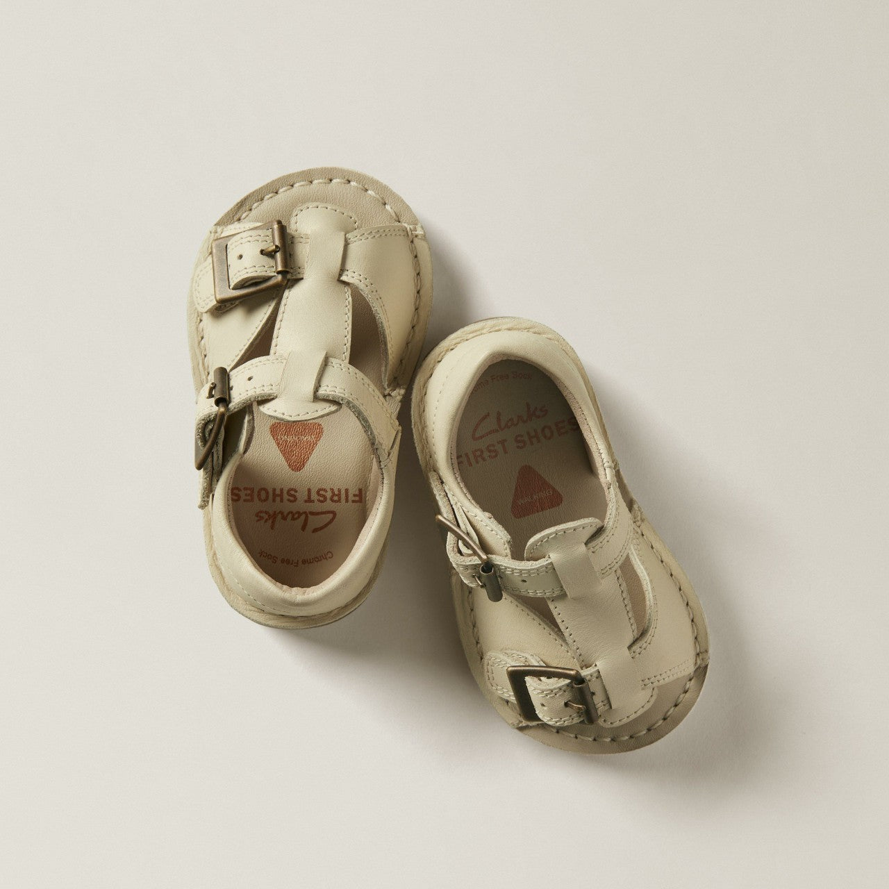 Playsun RF Toddler Off White Leather | Clarks for sale - Kids