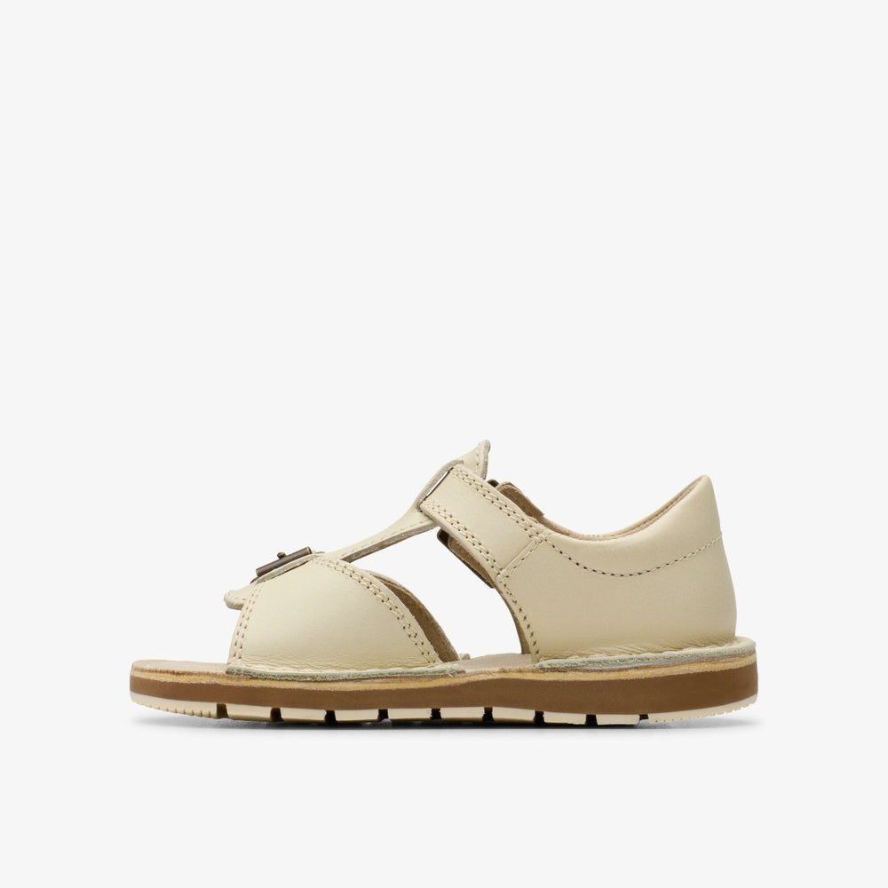 Playsun RF Toddler Off White Leather | Clarks for sale - Kids