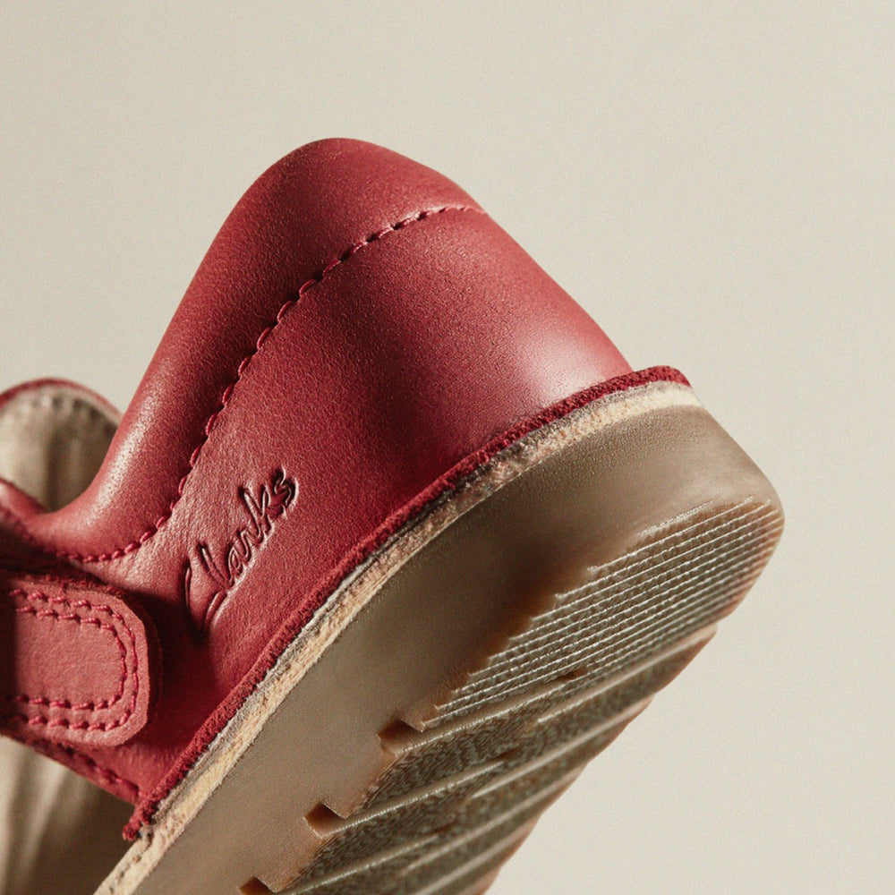 Playsun Toddler Red Leather | Clarks on Sale - Kids
