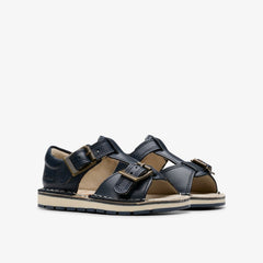 Playsun Toddler Navy Leather | Clarks outlet - Babies / Kids