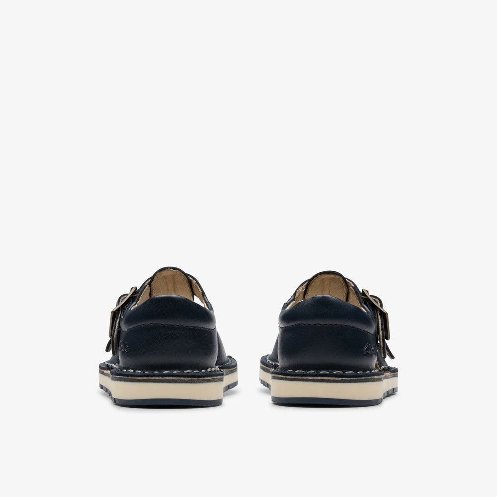 Playsun Toddler Navy Leather | Clarks outlet - Babies / Kids