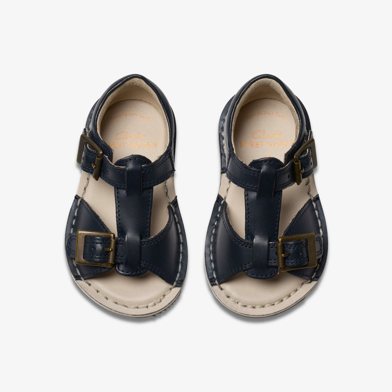 Playsun Toddler Navy Leather | Clarks outlet - Babies / Kids