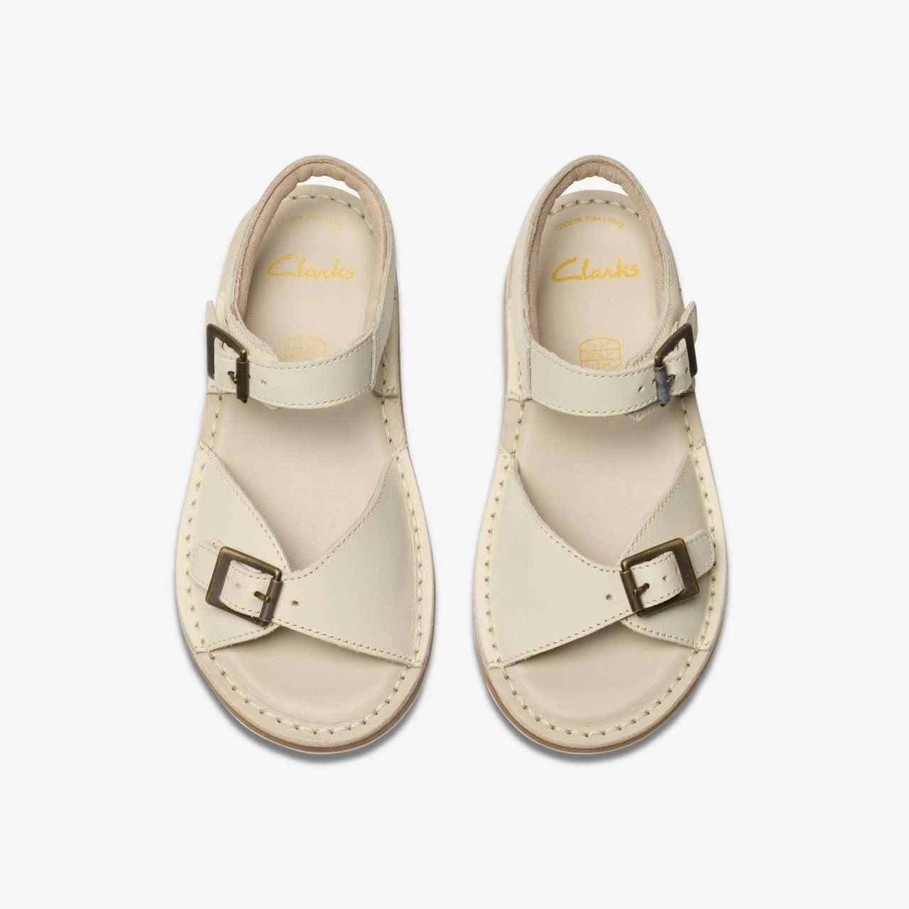 Playsun Kid Off White Leather | Clarks for sale - Kids