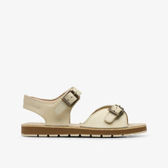 Playsun Kid Off White Leather | Clarks for sale - Kids