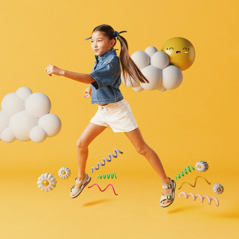 Playsun Kid Off White Leather | Clarks for sale - Kids
