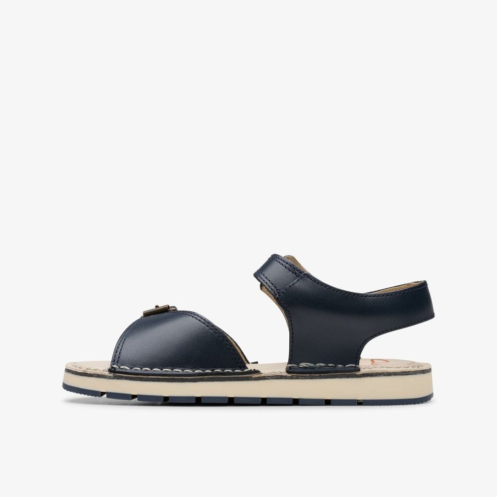 Playsun Kid Navy Leather | Clarks Sale - Kids