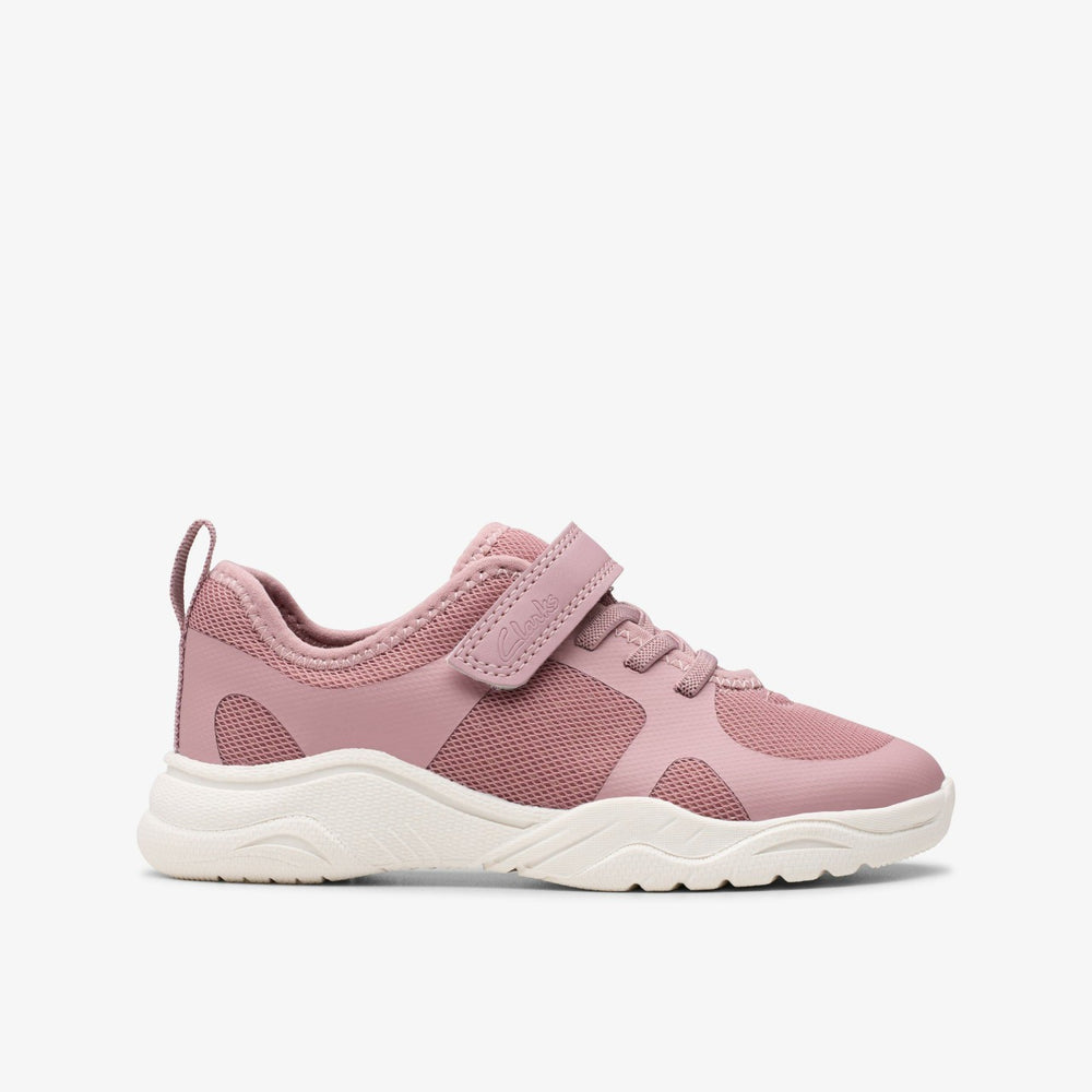 Feather Ath Kid Dusty Pink | Clarks for sale - Kids