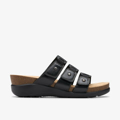 Calenne Lily Black Leather | Clarks outlet - Women
