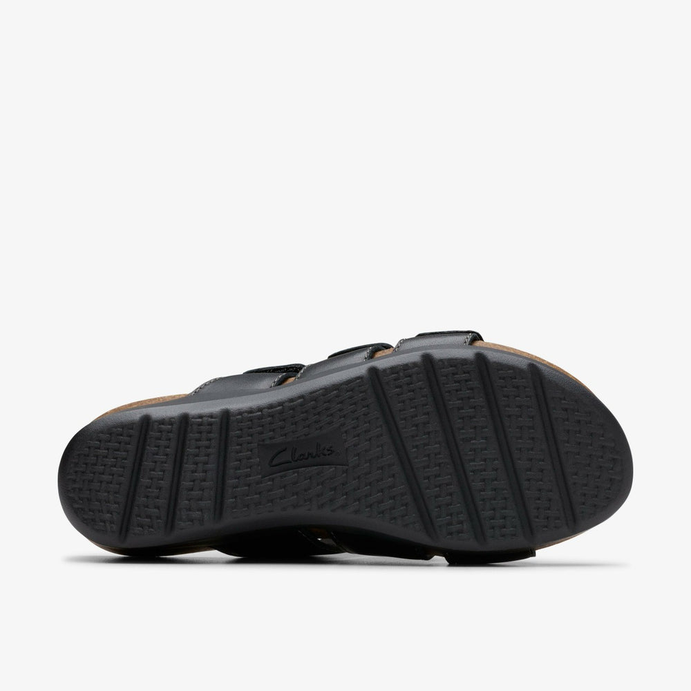 Calenne Lily Black Leather | Clarks outlet - Women