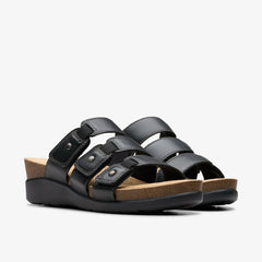 Calenne Lily Black Leather | Clarks outlet - Women