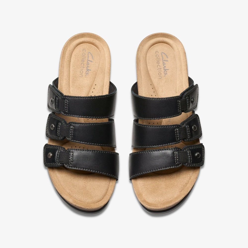 Calenne Lily Black Leather | Clarks outlet - Women