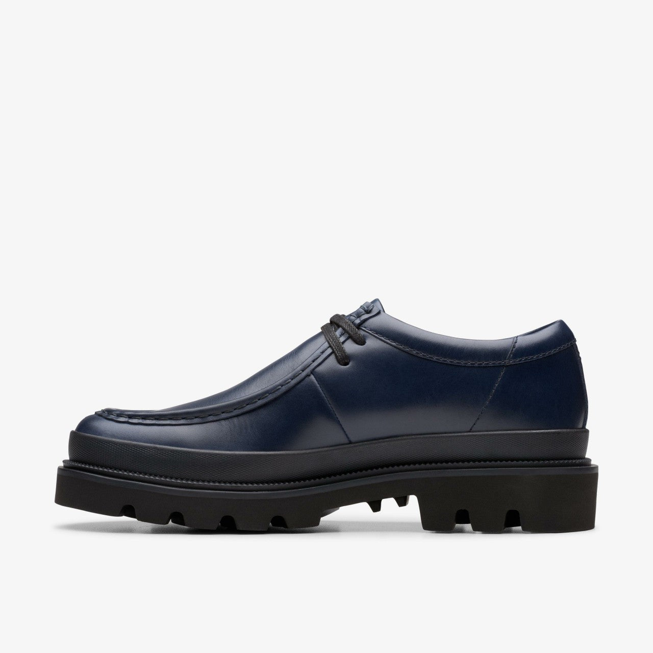 Badell Seam Navy Leather | Clarks discount - Men