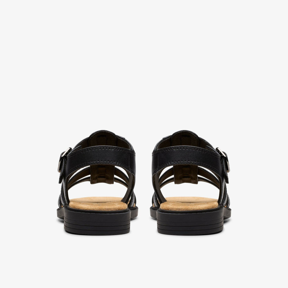 Trivanni Lux Black Leather | Clarks on Sale - Women