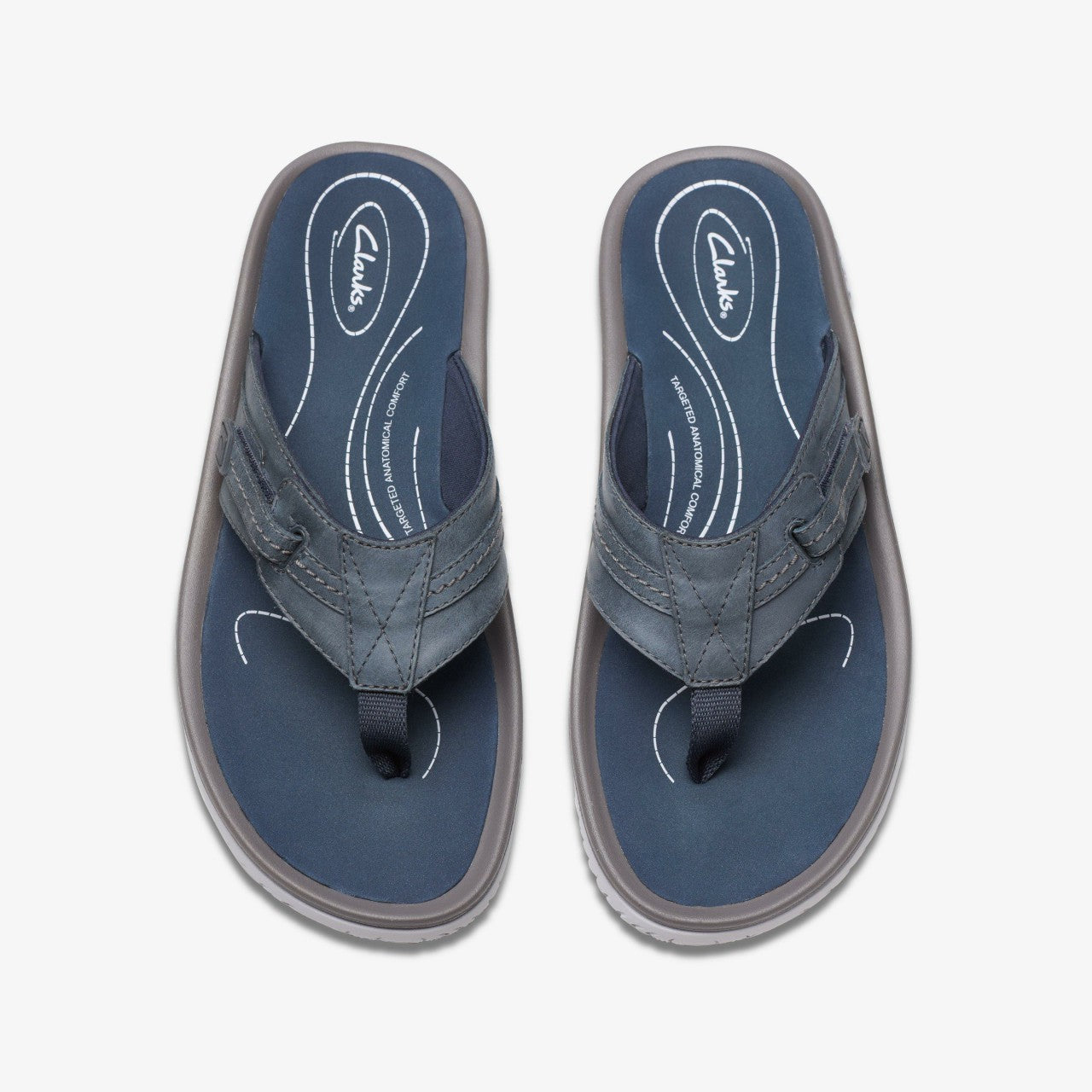 Wesley Sun Navy Leather | Clarks for sale - Men