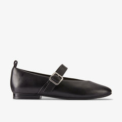Fawna Bar Black Leather | Clarks on Sale - Women