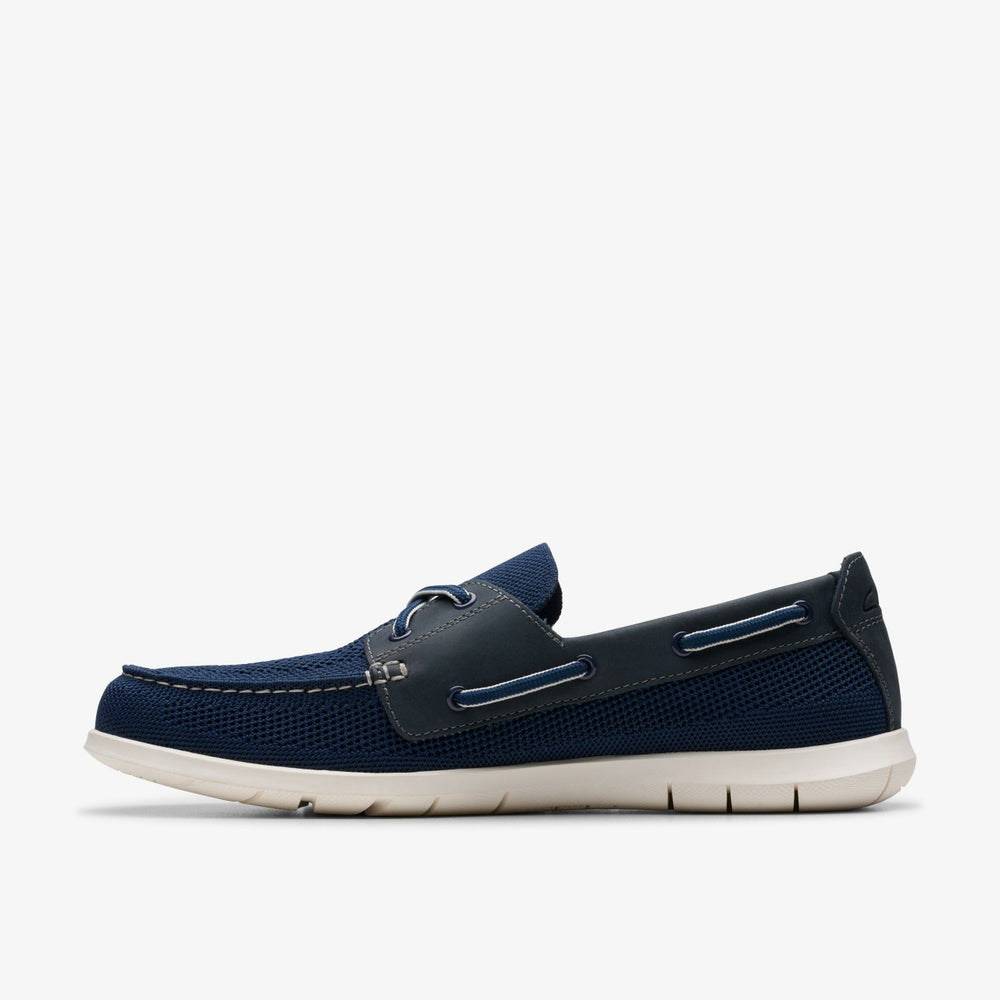 Flexway Tie Navy Combination | Clarks on Sale - Men