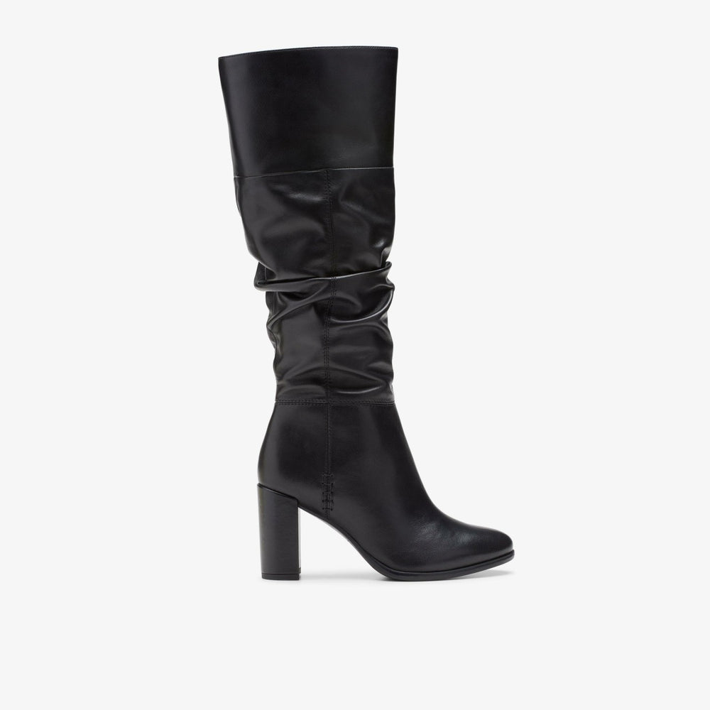 Freva 85 Slouch Black Leather | Clarks outlet - Women