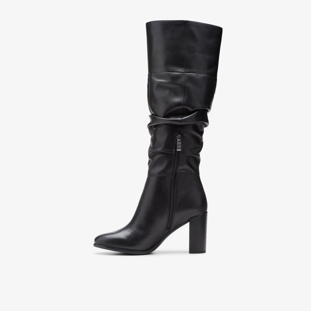 Freva 85 Slouch Black Leather | Clarks outlet - Women
