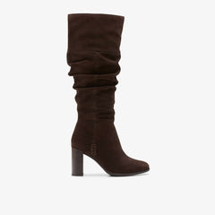 Freva 85 Slouch Dark Brown Suede | Clarks Sale - Women