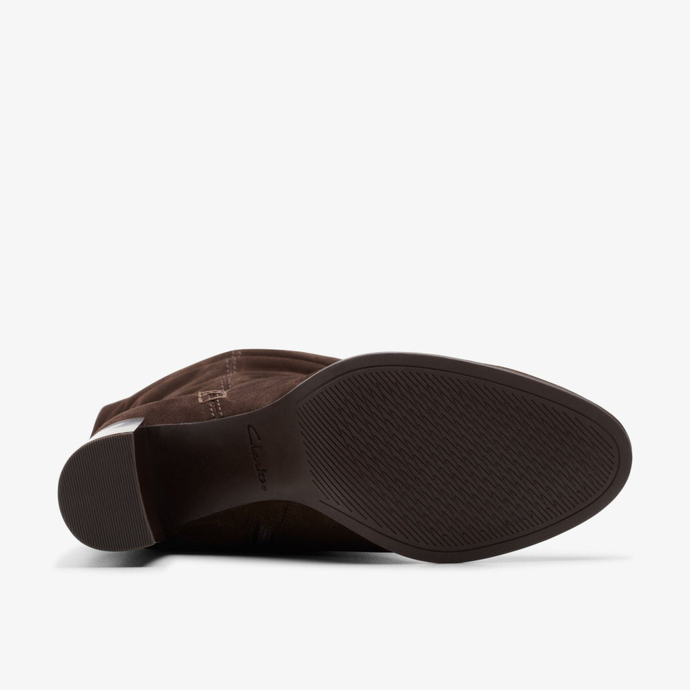 Freva 85 Slouch Dark Brown Suede | Clarks Sale - Women