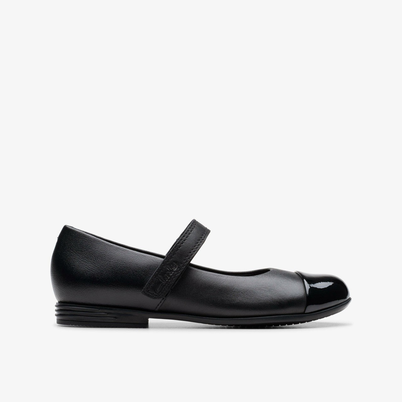Finja Gem Kid Black Leather | Clarks outlet - Kids