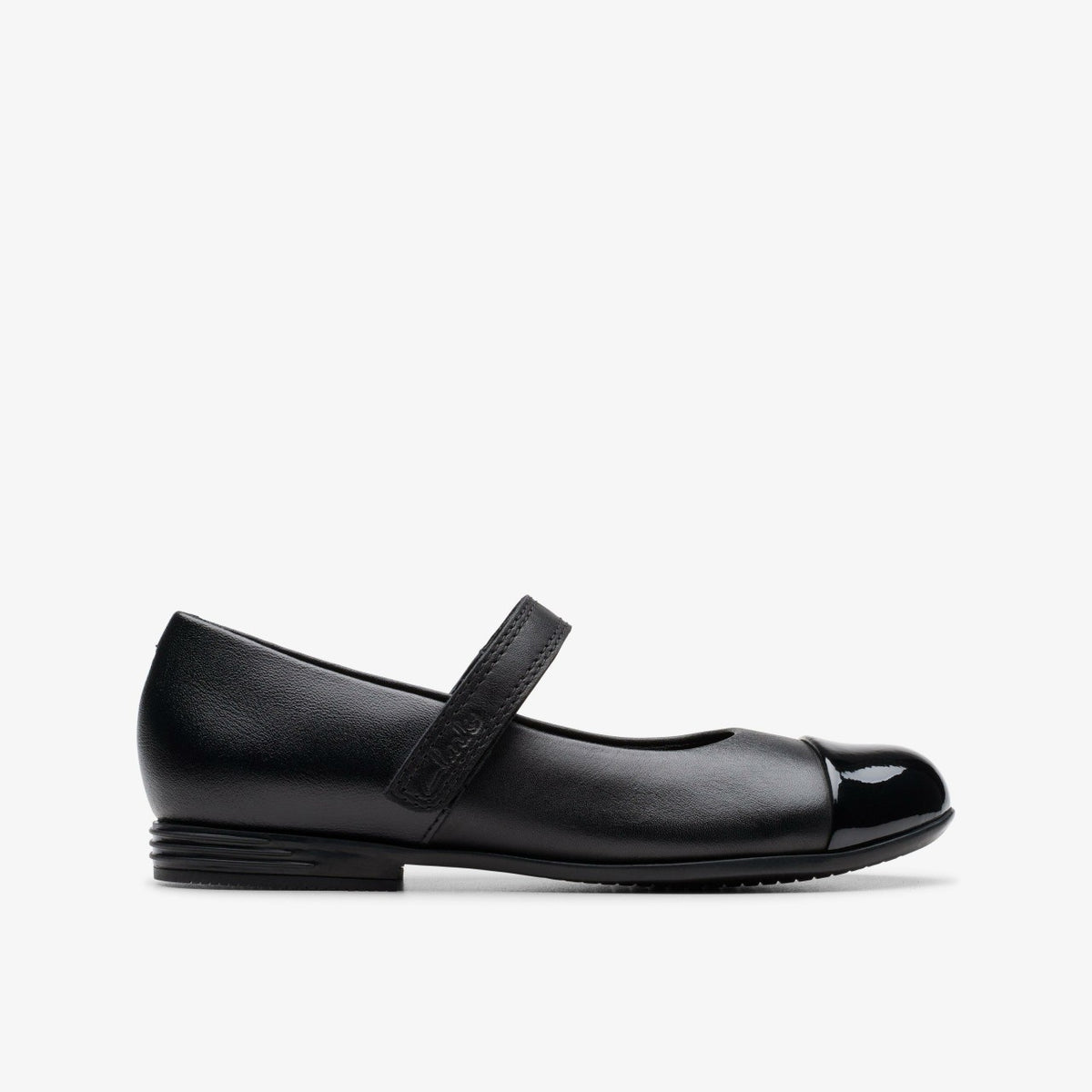 Finja Gem Kid Black Leather | Clarks outlet - Kids