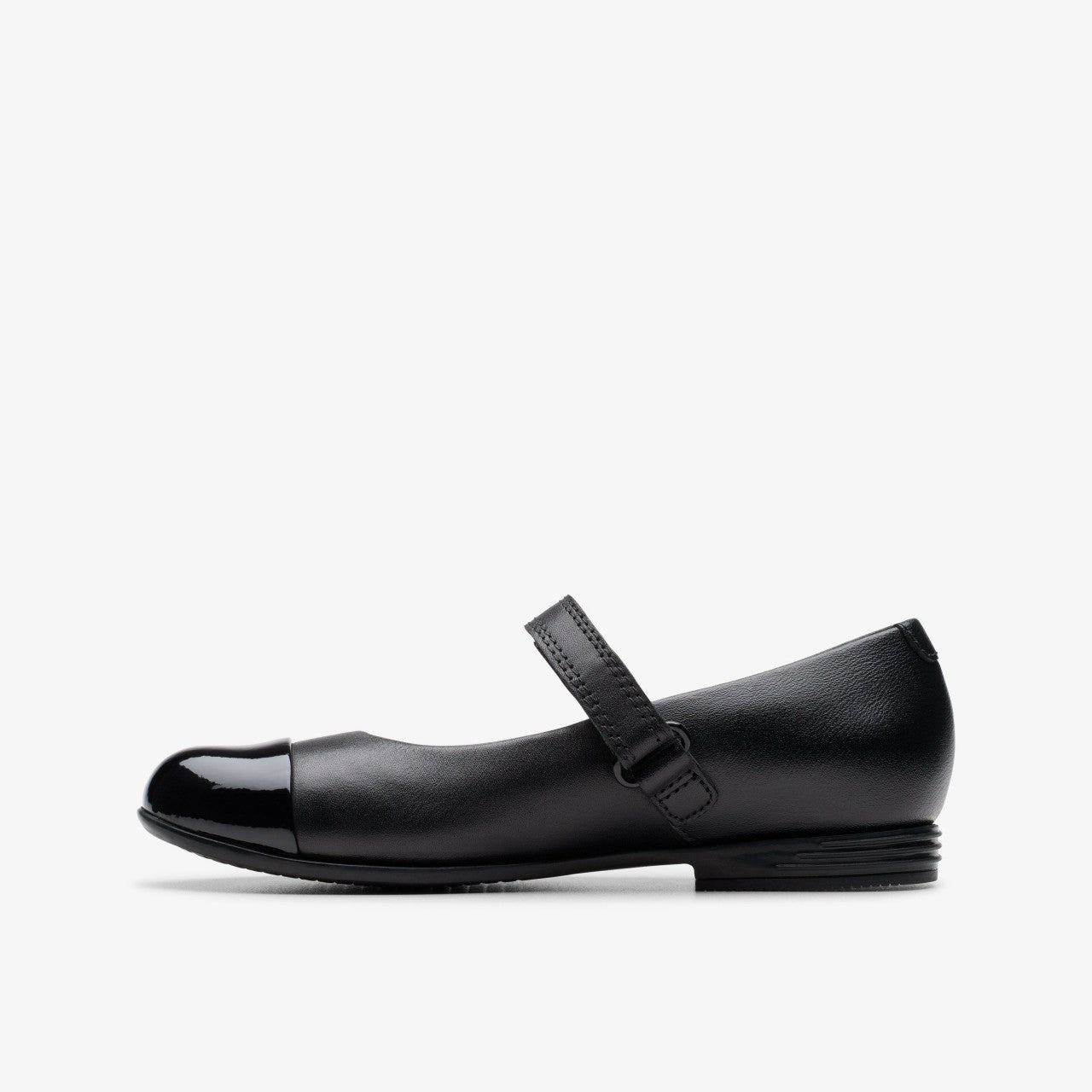 Finja Gem Kid Black Leather | Clarks outlet - Kids