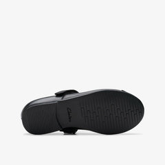 Finja Gem Kid Black Leather | Clarks outlet - Kids