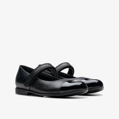 Finja Gem Kid Black Leather | Clarks outlet - Kids