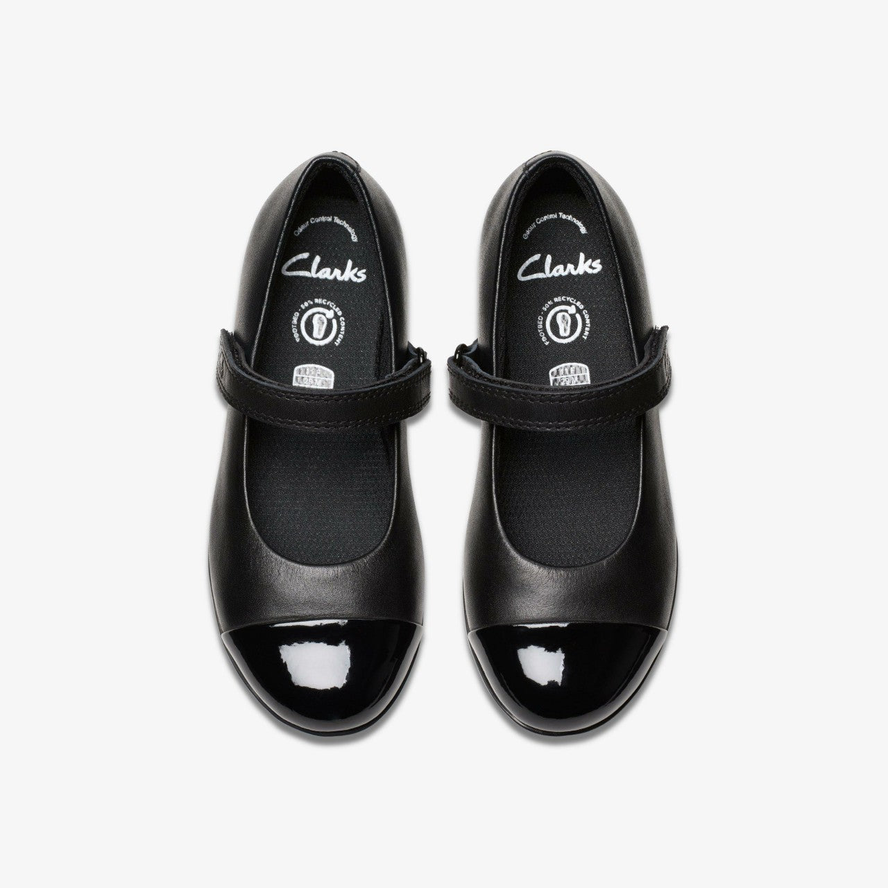 Finja Gem Kid Black Leather | Clarks outlet - Kids
