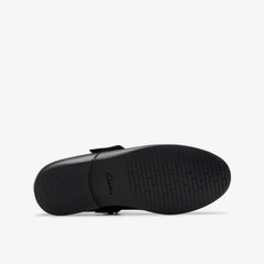 Finja Tap Older Black Leather | Clarks online - Kids