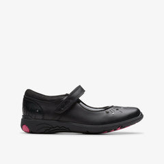 Relda Wish Kid Black Leather | Clarks outlet - Kids