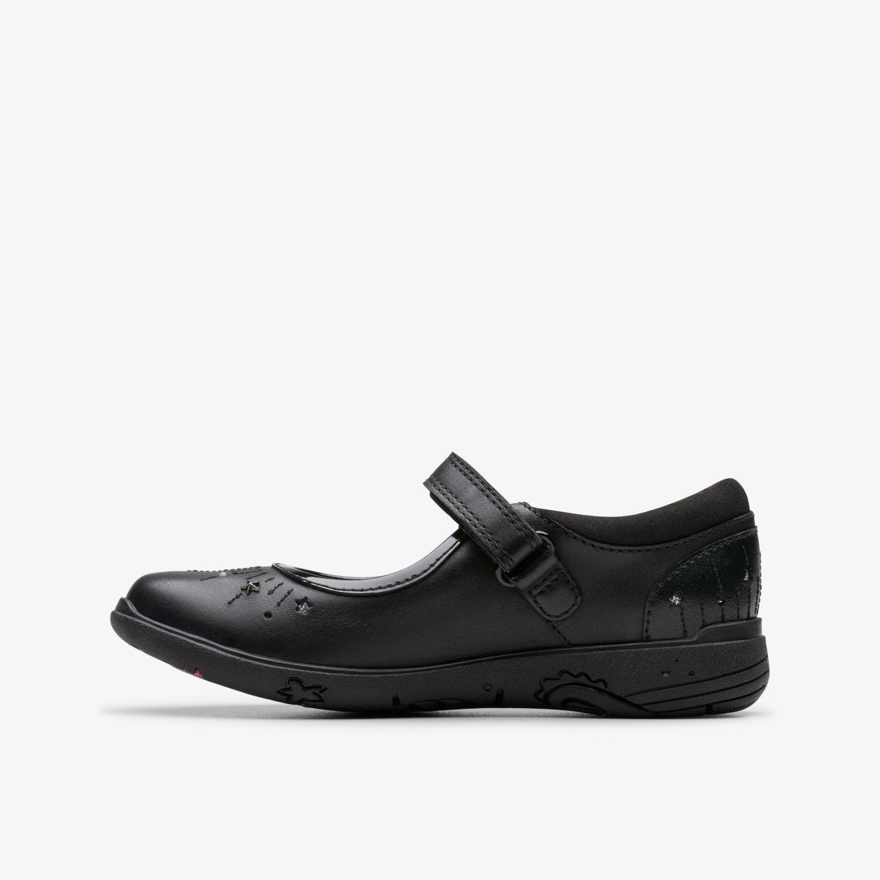 Relda Wish Kid Black Leather | Clarks outlet - Kids