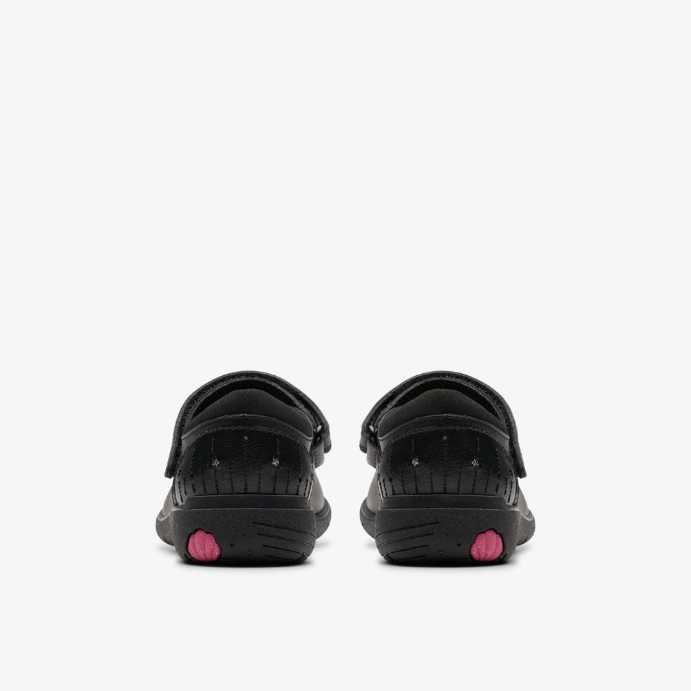 Relda Wish Kid Black Leather | Clarks outlet - Kids