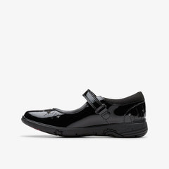 Relda Wish Kid Black Patent | Clarks discount - Kids