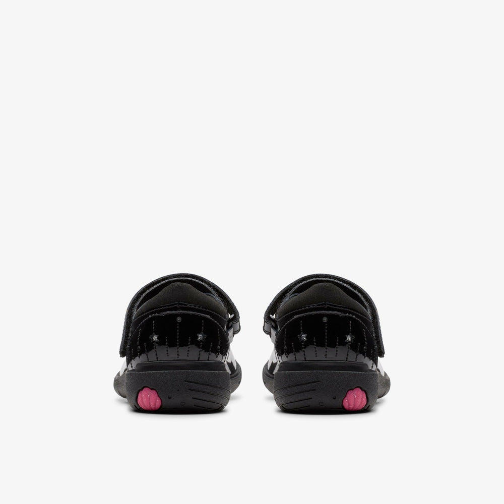 Relda Wish Kid Black Patent | Clarks discount - Kids