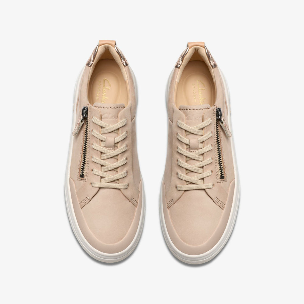 Hollyhock Zip Sand Nubuck | Clarks discount - Women
