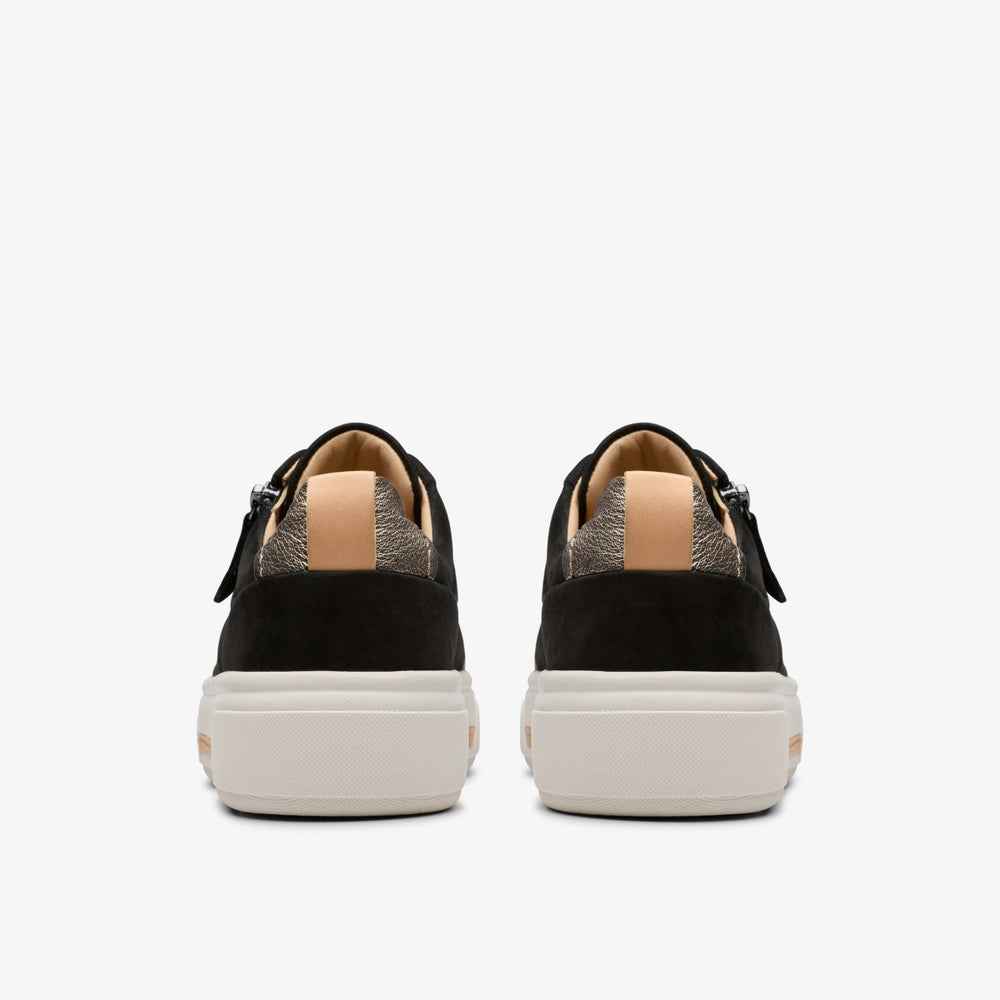 Hollyhock Zip Black Nubuck | Clarks on Sale - Women