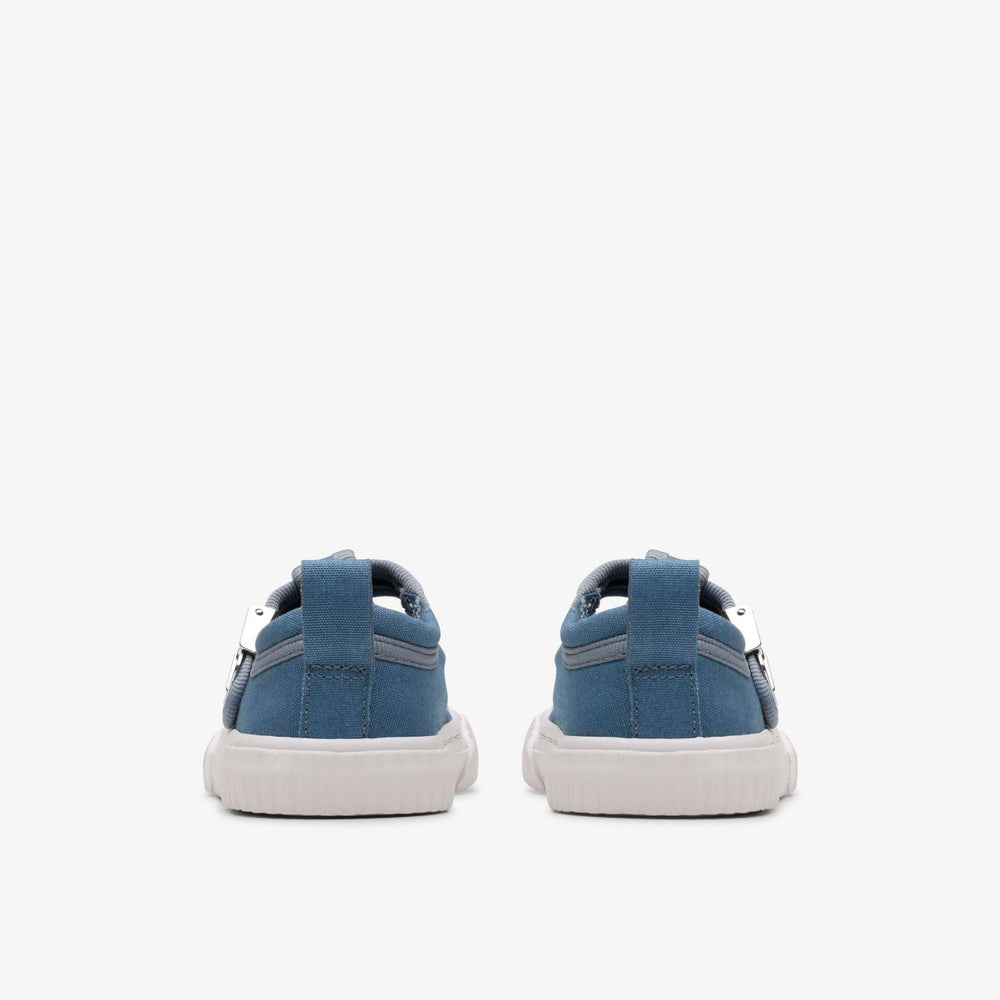 Foxing Berry Toddler Blue Canvas | Clarks online - Kids / Babies