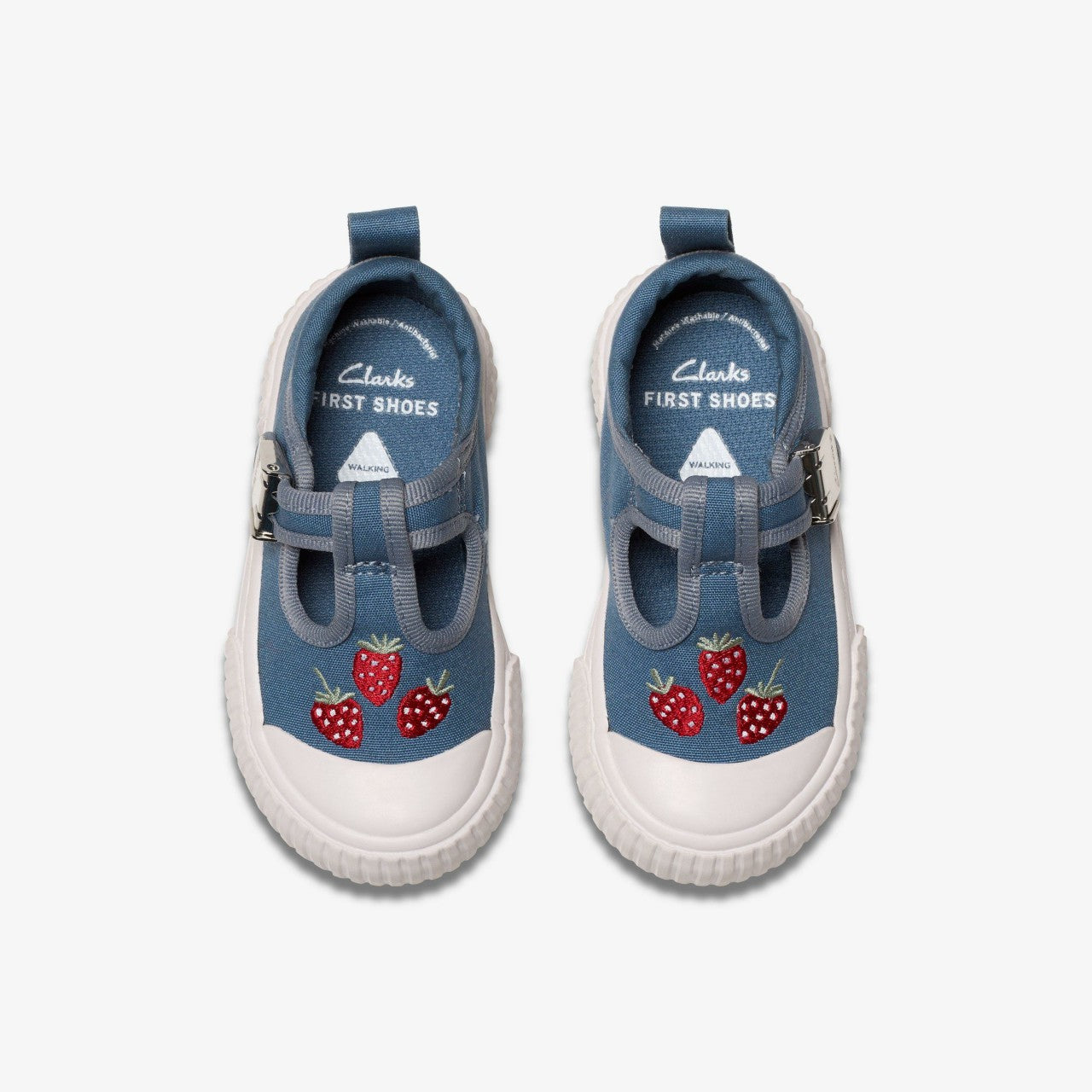 Foxing Berry Toddler Blue Canvas | Clarks online - Kids / Babies