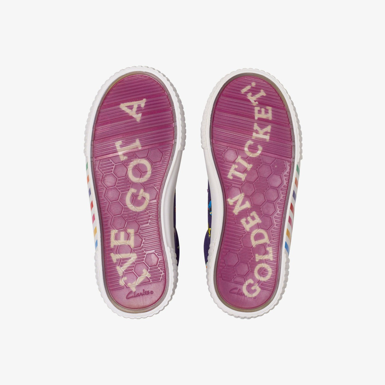 Roald Dahl Charlie & the Chocolate Factory Foxing Mix Kid Purple Canvas | Clarks Sale - Kids